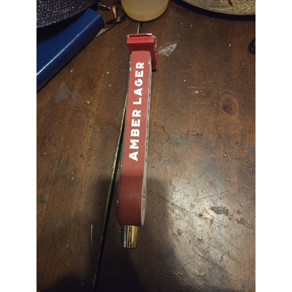 Four Sixes Grit & Glory Amber Lager Beer Tap Handle Red Barn Top Texas